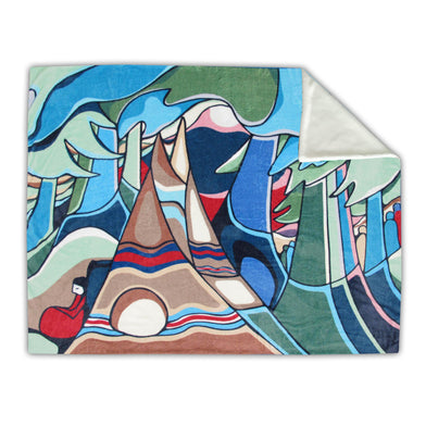 WATCHED THE SUNSET THROW BLANKET