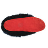 Red Tänionnienha’ (rabbit) Women's suede and rabbit fur moccasin