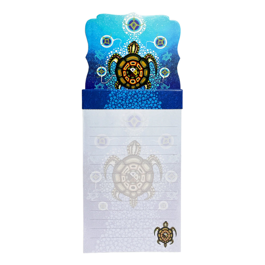 MAGNETIC NOTEPAD - MEDICINE TURTLE - JAMES JACKO