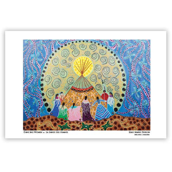 ART CARD - DANCING WOMEN by LEAH DORION