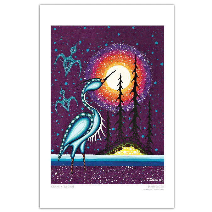 ART CARD - CRANE by JAMES JACKO