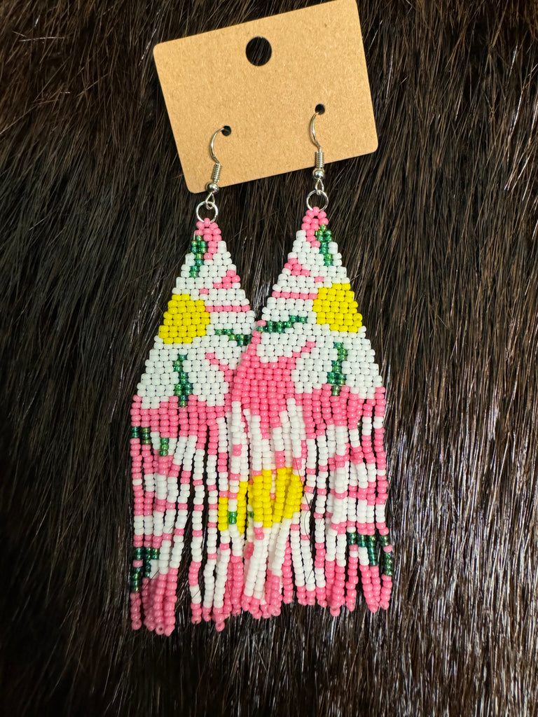 BARBS ENDLESS BEADS - DAISY FRINGE EARRINGS