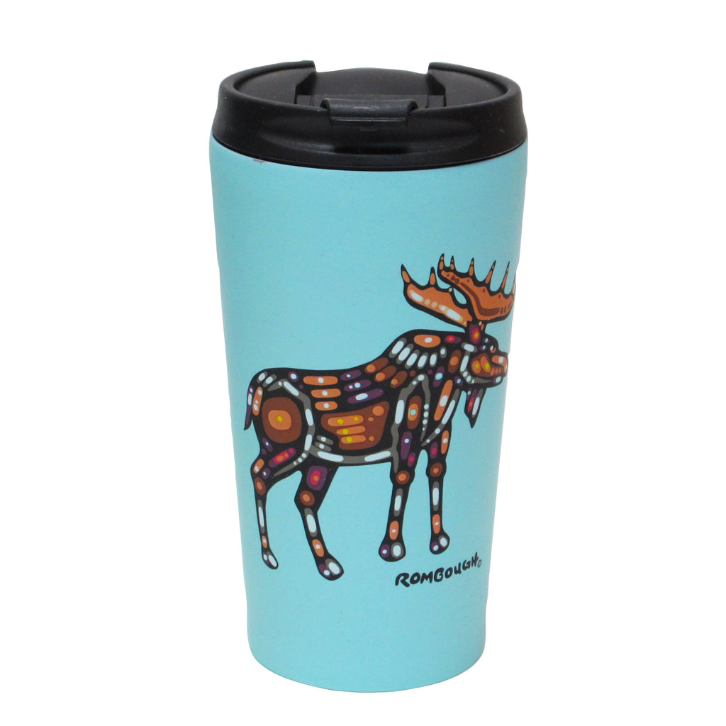 TRAVEL MUG - MOOSE by JOHN ROMBOUGH