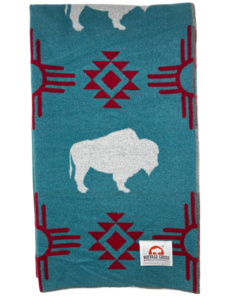 BUFFALO CROSS PREMIUM BLANKET  - WHITE BUFFALO