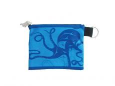 TURQUOISE OCTOPUS ZIP POUCH