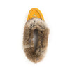 Tan Tänionnieha' (rabbit) Tan Women's suede and rabbit fur moccasin