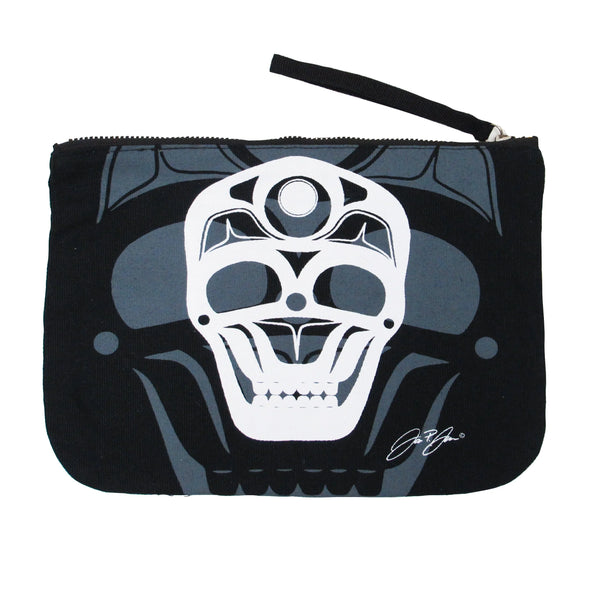 ECO ZIP POUCH SKULL by JAMES JOHNSON