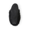 Black Tänionnieha' (rabbit) Women's suede and rabbit fur moccasin