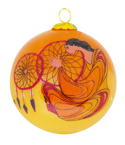 DREAM CATCHER GLASS ORNAMENT