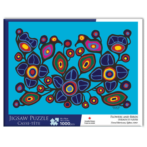 PUZZLE  - NORVAL MORRISSEAU - FLOWERS AND BIRDS