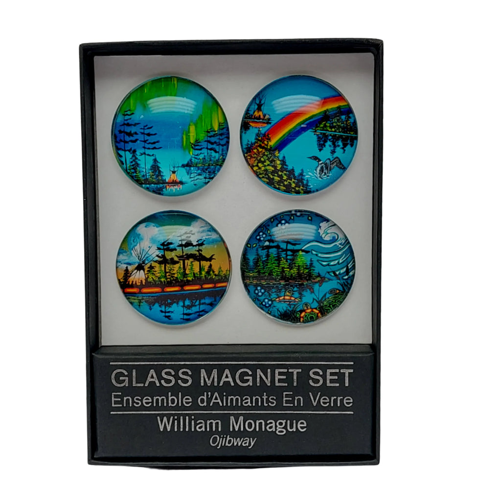 GLASS MAGNETS - WILLIAM MONAGUE