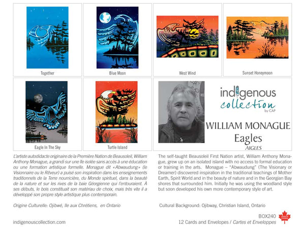 ART CARDS BOX - WILLIAM MONAGUE - EAGLES