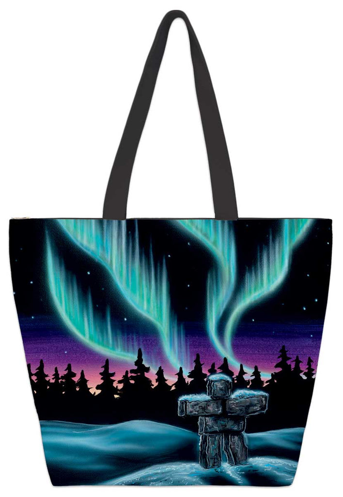 TOTE BAG - SKY DANCE INUKSHUK