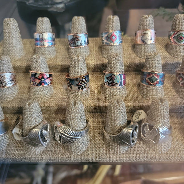 COPPER RINGS - ASSORTED DESIGNS