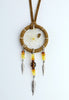 1.5" DREAM CATCHER WITH METAL FEATHERS