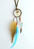 BROWN AND TURQUOISE DREAM CATCHER