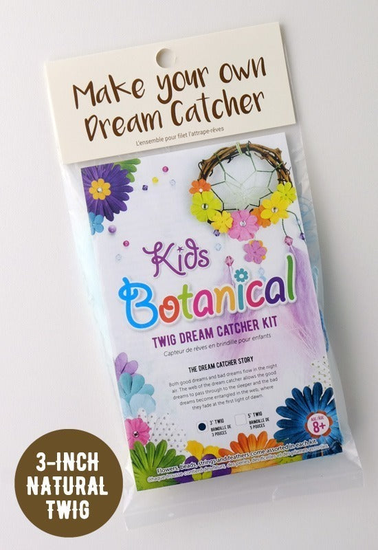 CHILDREN'S DREAM CATCHER KIT - 3" BOTANICAL