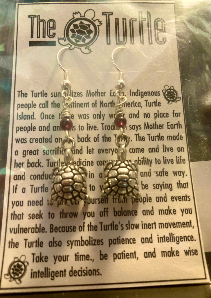 TURTLE EARRINGS WITH DIFFERENT STONES